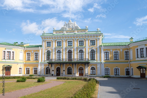 The ancient Imperial Travel Palace on a sunny July day. Tver  Russia