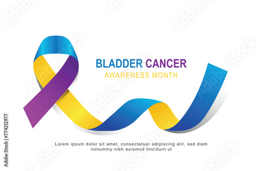 Bladder Cancer Awareness Month background.