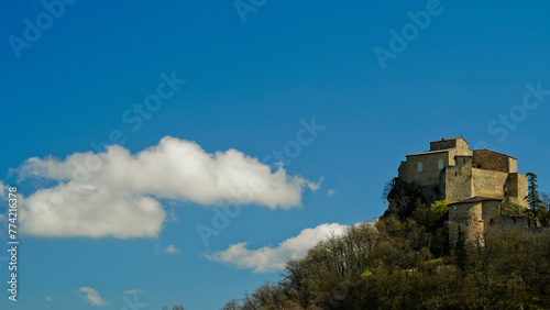 castello medievale di Canossa, circuito dei castelli di Matilde di Canossa provincia di Reggio Emilia, emilia romagna, italy photo