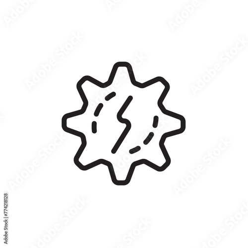 Energy Gear Industry Line Icon