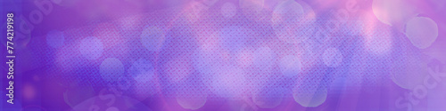 Purple panorama bokeh background for Banner, Poster, ad, celebration, and various design works