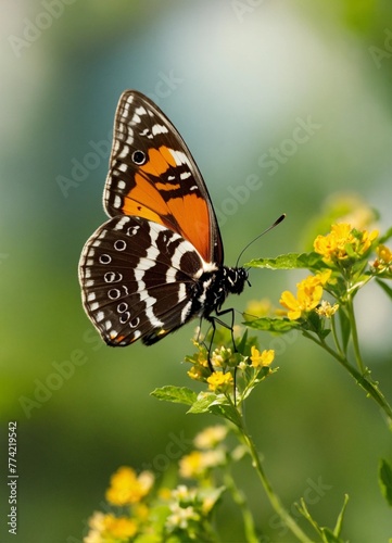 butterfly on a flower © Mashood