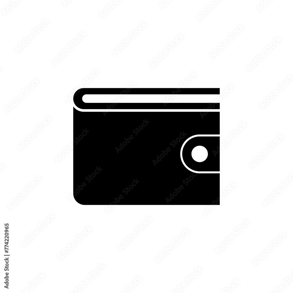 Wallet flat vector icon. Simple solid symbol isolated on white background Wallet flat vector icon. Simple solid symbol isolated on white background