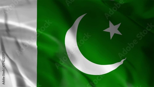  Pakistan Flag Waving Animation 