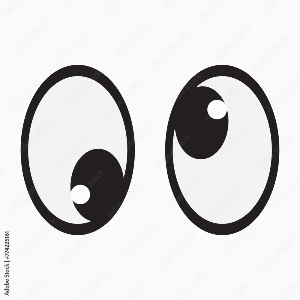 Smile eyes look away. Emoji. A sticker for a chat message. Isolated vector illustration on white background. eps10 Smile eyes look away. Emoji. A sticker for a chat message. Isolated vector illustration on white background. eps10