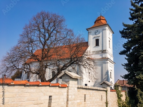 Kostel sv. Anny church in Boretice villang in Southern Moravia photo