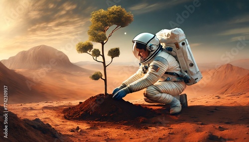 astronaut in the desert #774230937