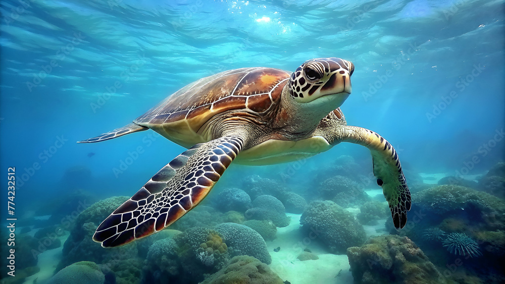 Fototapeta premium Sea turtle