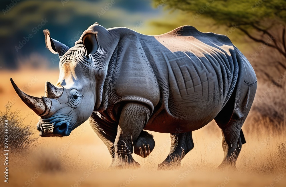 Obraz premium Rhinoceros in the wild