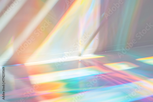 Blurred rainbow light refraction texture © CHAYAPORN