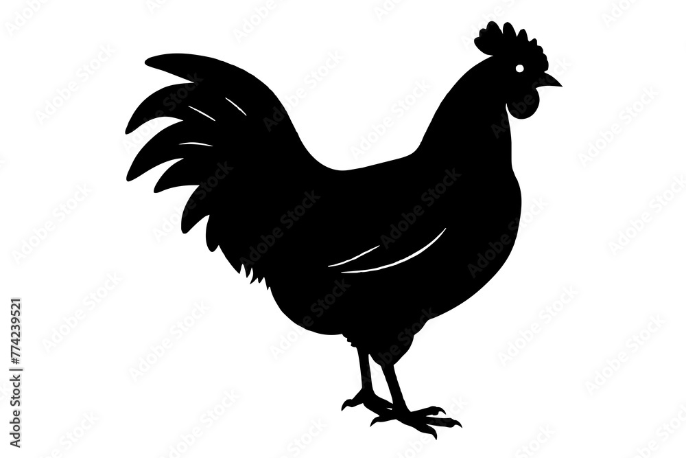 silhouette of a chicken silhouette,tattoo design, icon Silhouette,logo, and vector illustration silhouette of a chicken silhouette,tattoo design, icon Silhouette,logo, and vector illustration