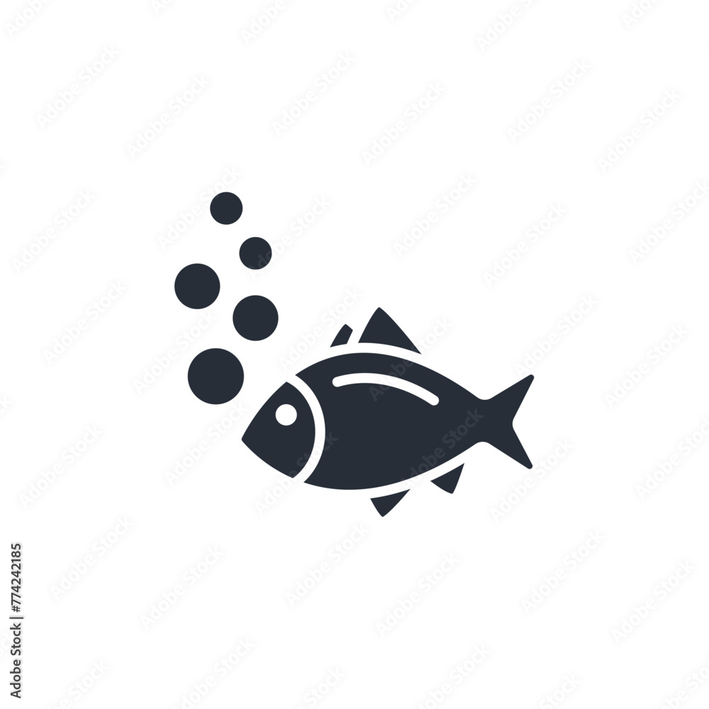 fish icon. vector.Editable stroke.linear style sign for use web design,logo.Symbol illustration. fish icon. vector.Editable stroke.linear style sign for use web design,logo.Symbol illustration.