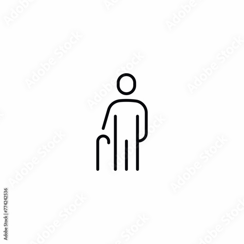 Elderly Senior Aged Man icon