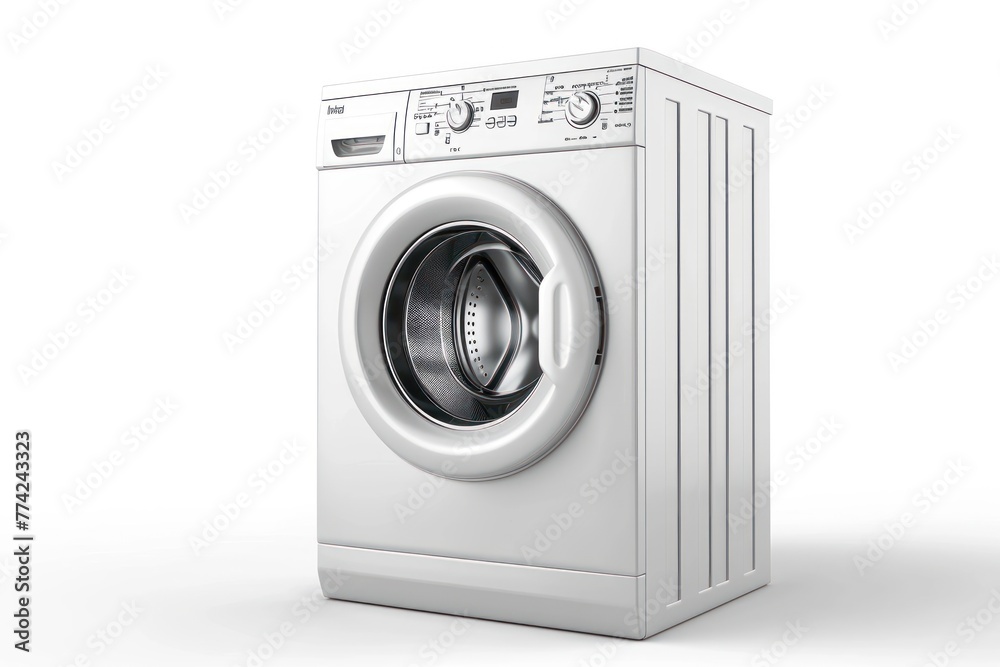 Washing machine isolated on white background