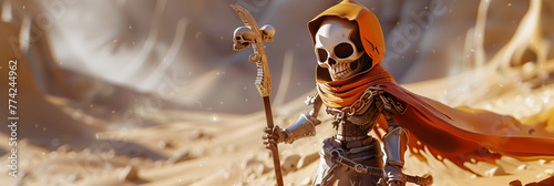 Skeleton Warlord in Desert Sands
