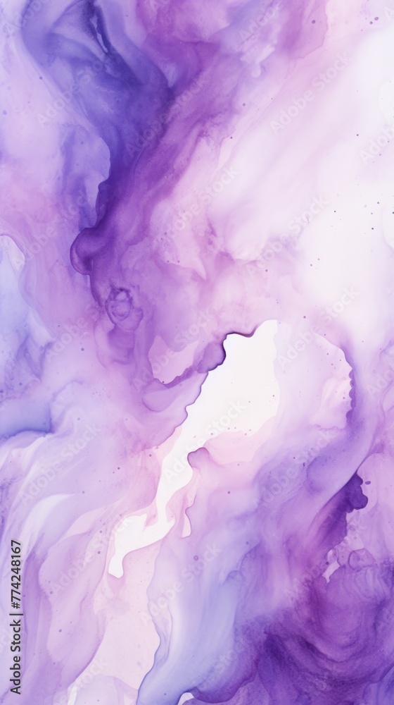 Violet watercolor abstract background