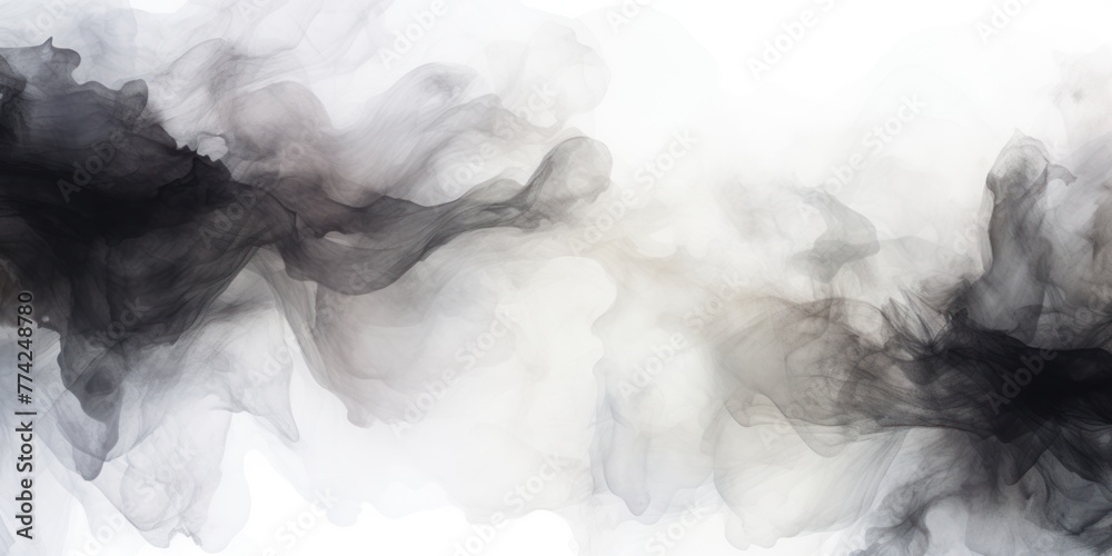 White dark watercolor abstract background
