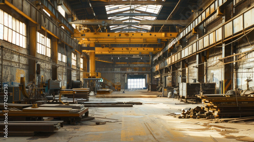 The interior of the metalworking shop. The interior of the metalworking shop. Modern industrial enterprise