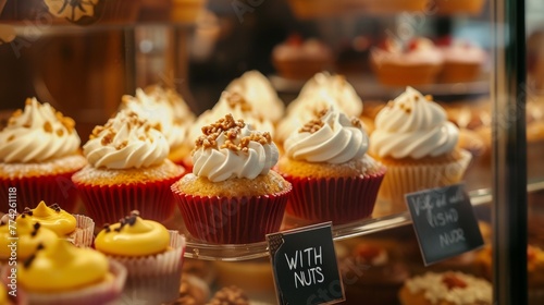 Bakeries with nuts ingredients may be allergenic to people.