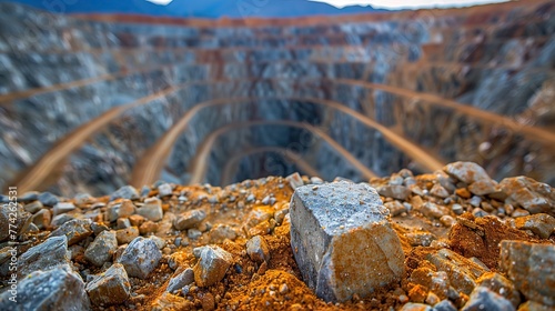 large open pit mine photo