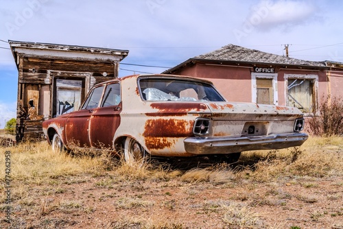 old abandoned car