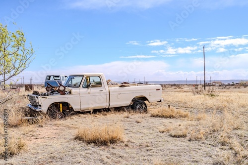 old abandoned truck