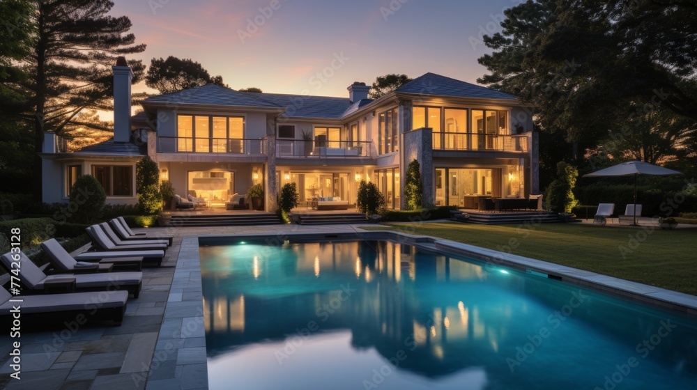 Mediterranean inspired villa with a sprawling garden and a private beach access in the exclusive Hamptons, New York Mediterranean inspired villa with a sprawling garden and a private beach access in the exclusive Hamptons, New York