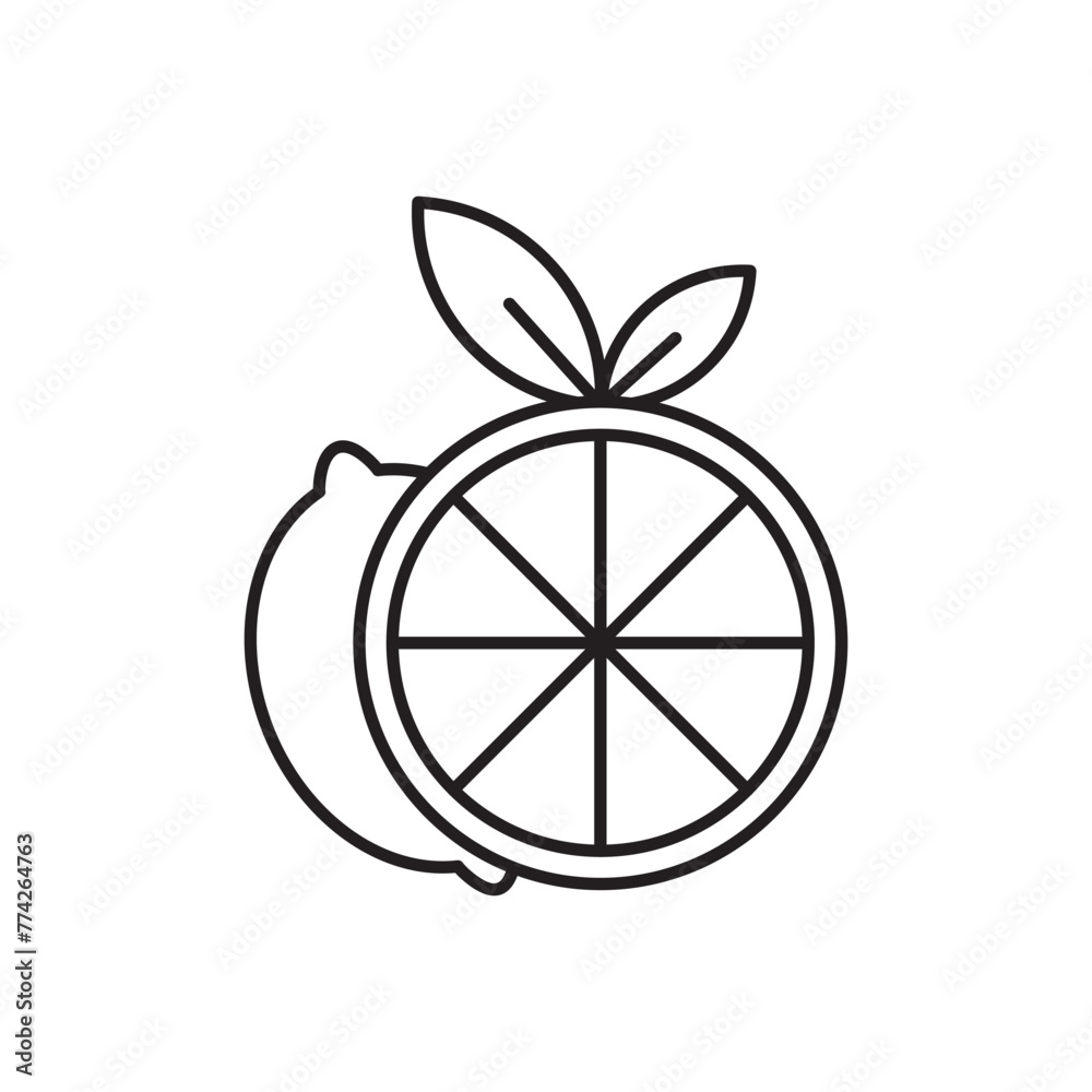 Lemon icon icon design, isolated on white background, vector illustration Lemon icon icon design, isolated on white background, vector illustration