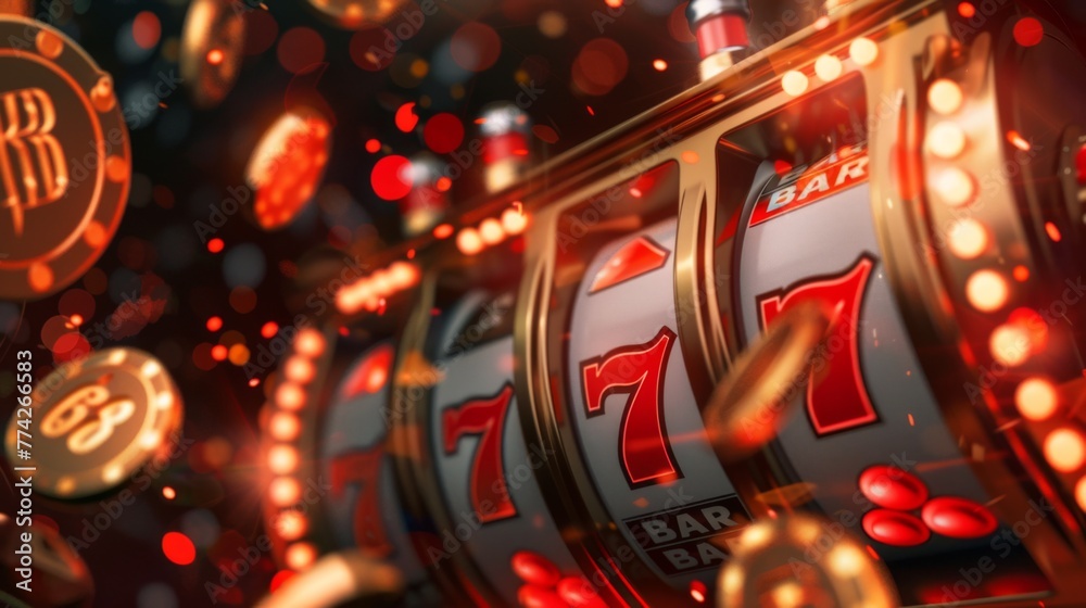 © AlfaSmart - Big Win 777 jackpot with many prizes and coins in the background