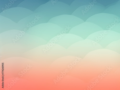 Coral Indigo Mint barely noticeable watercolor light soft gradient pastel background minimalistic pattern  © Lenhard