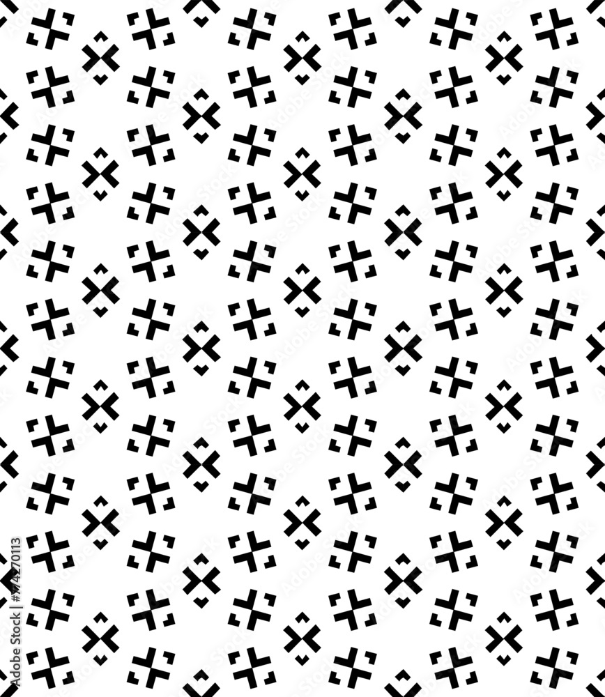 Black and white seamless abstract pattern. Background and backdrop. Grayscale ornamental design. Black and white seamless abstract pattern. Background and backdrop. Grayscale ornamental design.