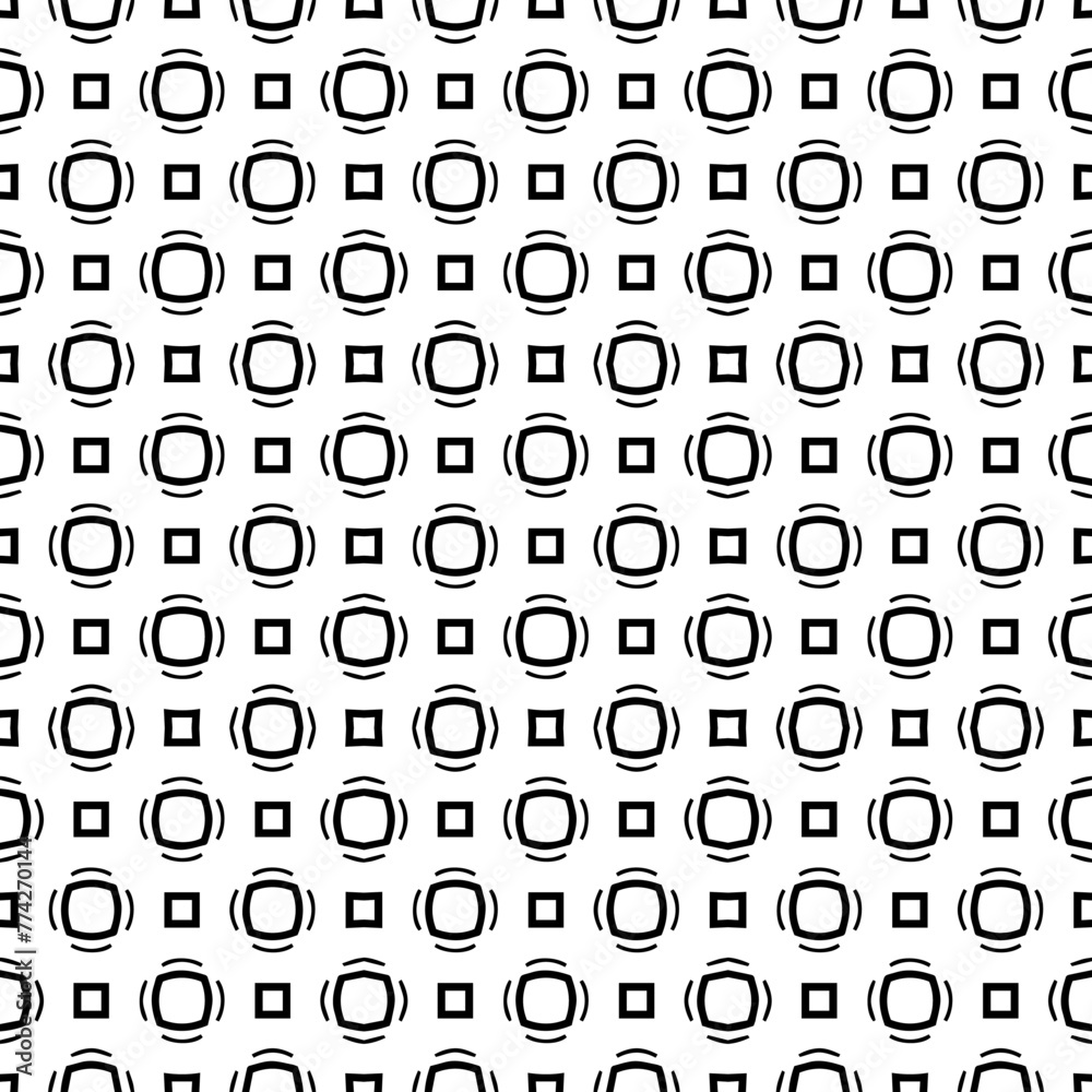 Black and white seamless abstract pattern. Background and backdrop. Grayscale ornamental design. Black and white seamless abstract pattern. Background and backdrop. Grayscale ornamental design.