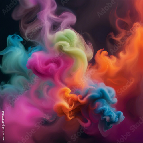 colorful cloud illustration background