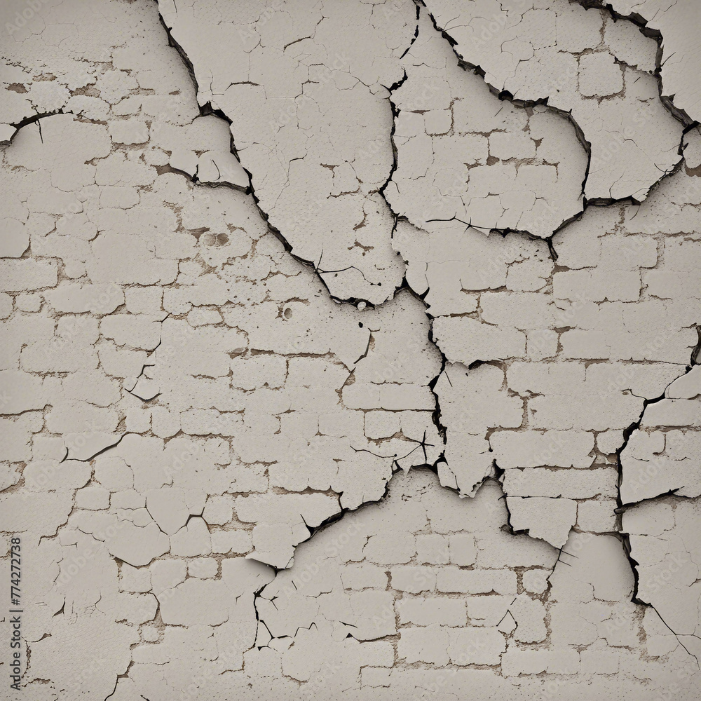 Obraz premium cracked wall illustration background
