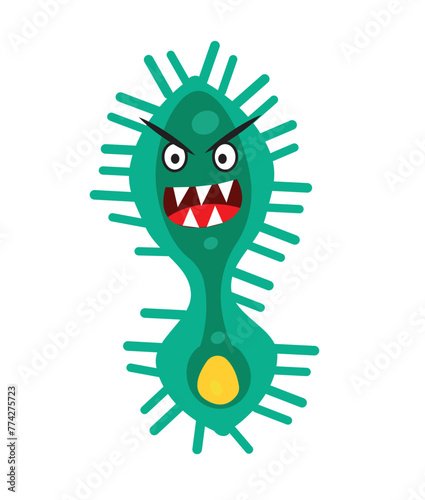 Virus vector illustration. Biological virus types. Icons