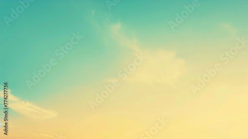 A dreamy, blurred background with a gradient from a soft, buttery yellow to a gentle sky blue, creating a calming and optimistic atmosphere that mimics a sunny day with clear skies.