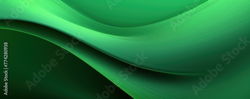 Green gradient wave pattern background with noise texture and soft surface 