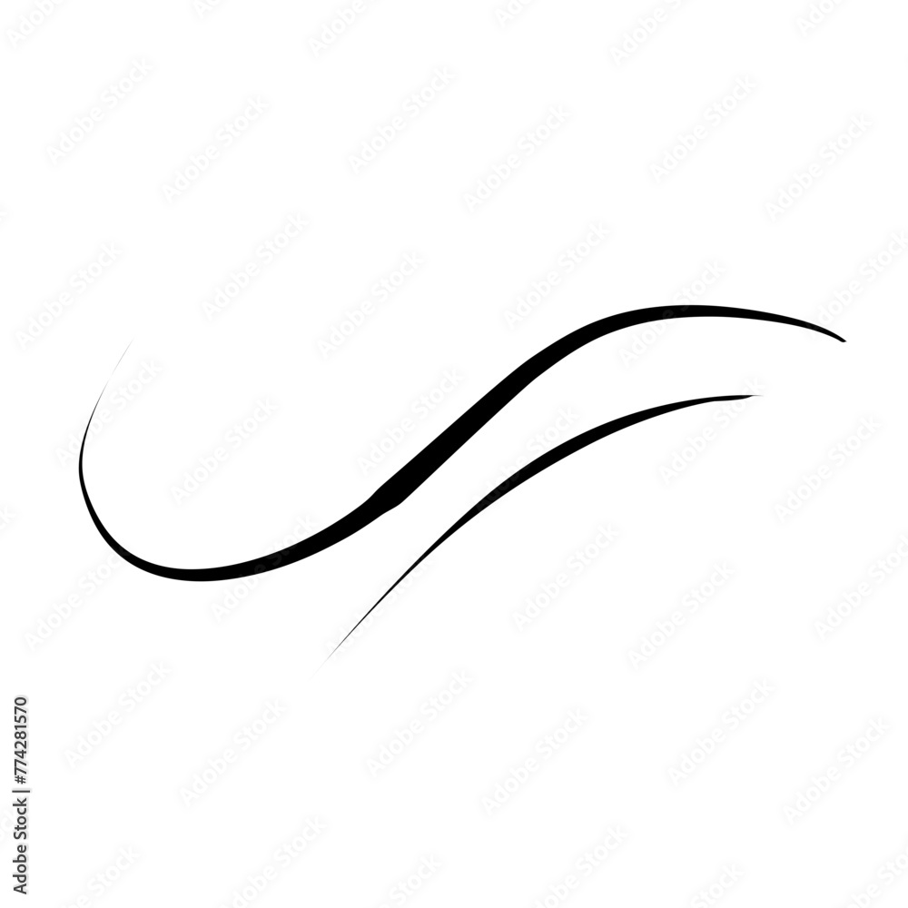 Underlines vector hand drawn Underlines vector hand drawn
