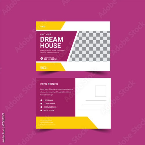 Real Estate post card template