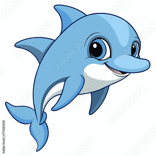 Happy Dolphin Smiling
