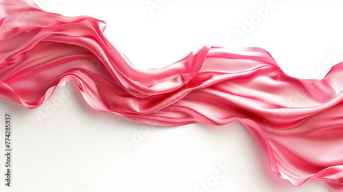 Satin or silk wavy abstract background with blank space for text.