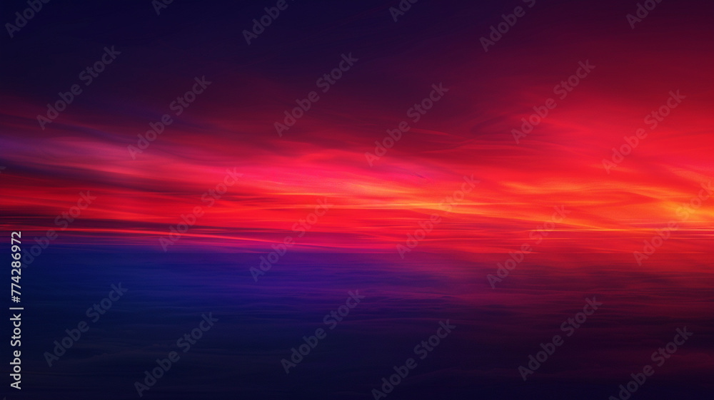 A seamless transition from a fiery red to a deep indigo, reminiscent of the last moments of sunset fading into the night sky. The out-of-focus effect imbues the image with a sense 