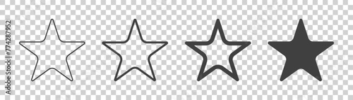 star icon on white isolate