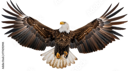 Bald Eagle Soaring in American Sky