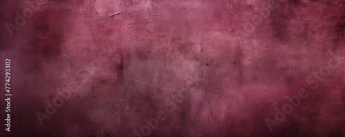 Maroon barely noticeable color on grunge texture cement background pattern with copy space 