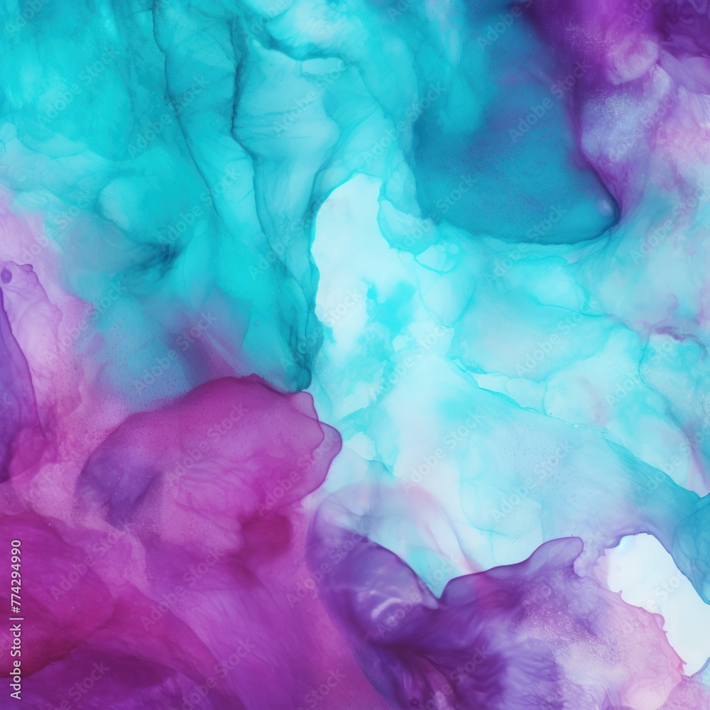 Maroon Turquoise Lavender abstract watercolor paint background barely noticeable with liquid fluid texture for background, banner with copy space and blank text area 
