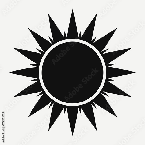 Minimalist simple cute sun silhouette cherry tree sunburst butterfly border frame basketball character Car tree book logo tshirt ai victor silhouette graphic elemant design illustration