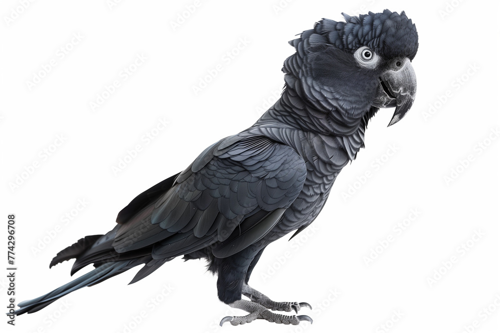 Fototapeta premium black parrot