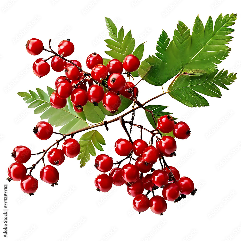 red currant isolated on white