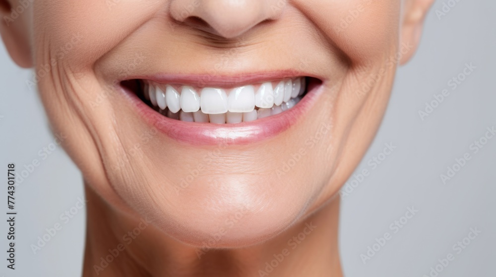 A Joyful Woman's Radiant Smile